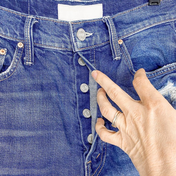 Mother Superior The Tripper Jeans in Your Treat or Mine Wash Denim Jeans Size 26 - Picture 6 of 16